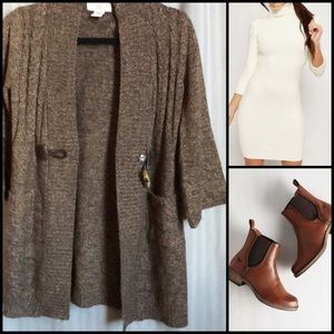 🔹COVINGTON🔹3/4 sleeve semi-open cardigan